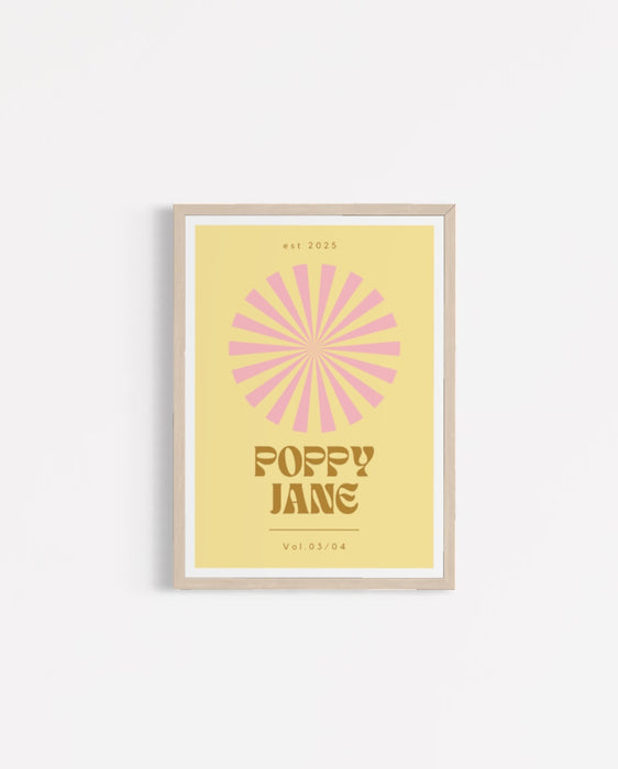 retro R E C O R D print