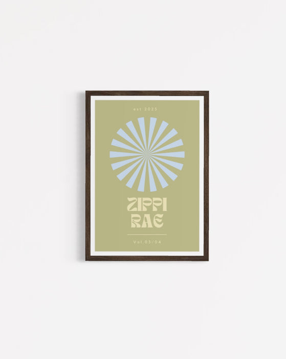 retro R E C O R D print